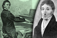 Český hudobník Vojtěch Živný (1756 – 1842) bol prvým učiteľom svetoznámeho poľského klavírneho virtuóza a skladateľa Fryderyka Chopina (vľavo).
