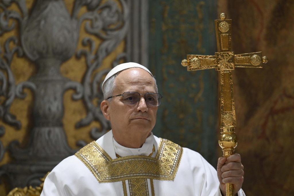 Na snímke pápež Lev XIV.. FOTO: TASR/AP
