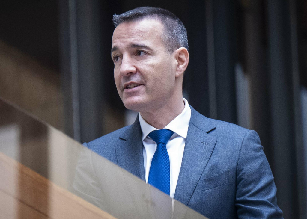 Na snímke minister školstva Tomáš Drucker z Hlasu-SD.

