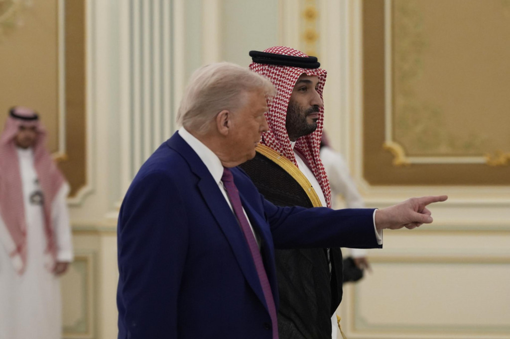 Americký prezident Donald Trump a saudskoarabský korunný princ Muhammad bin Salmán. FOTO: TASR/AP
