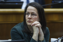 Na snímke poslankyňa Národnej rady Slovenskej republiky Zuzana Števulová (Progresívne Slovensko). FOTO: TASR/Jaroslav Novák