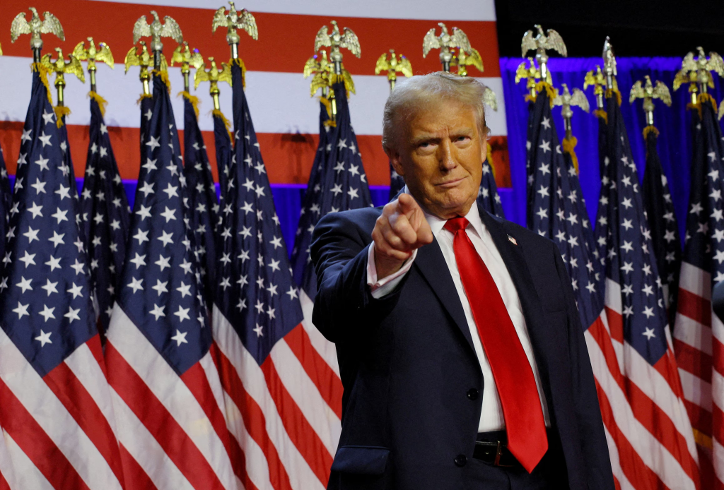 Americký prezident Donald Trump po jeho zvolení 6. novembra 2024. FOTO: REUTERS