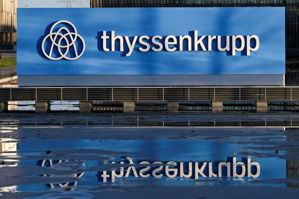 Pohľad na centrálu ThyssenKrupp v nemeckom Essene, 22. novembra 2023. FOTO: REUTERS