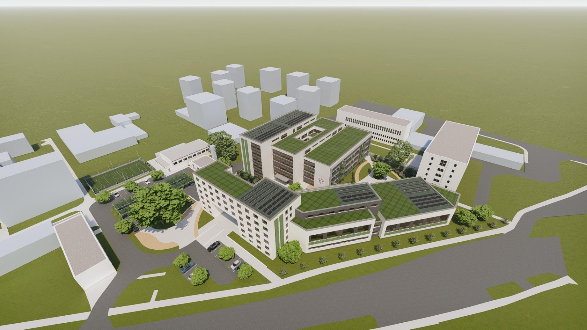 Namiesto 400 žiakov 800. V Nitre má vyrásť najväčšia stredná zdravotnícka škola na Slovensku (+ vizualizácie)