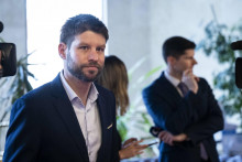 Poslanec Národnej rady a predseda hnutia Progresívne Slovensko Michal Šimečka. FOTO: TASR/Jakub Kotian
