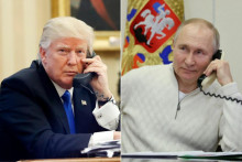 Donald Trump a Vladimir Putin. FOTO: TASR/AP