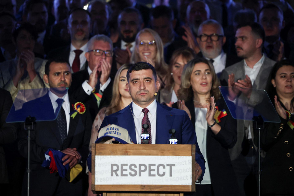 Kandidát na prezidenta v Rumunsku George Simion. FOTO: Reuters