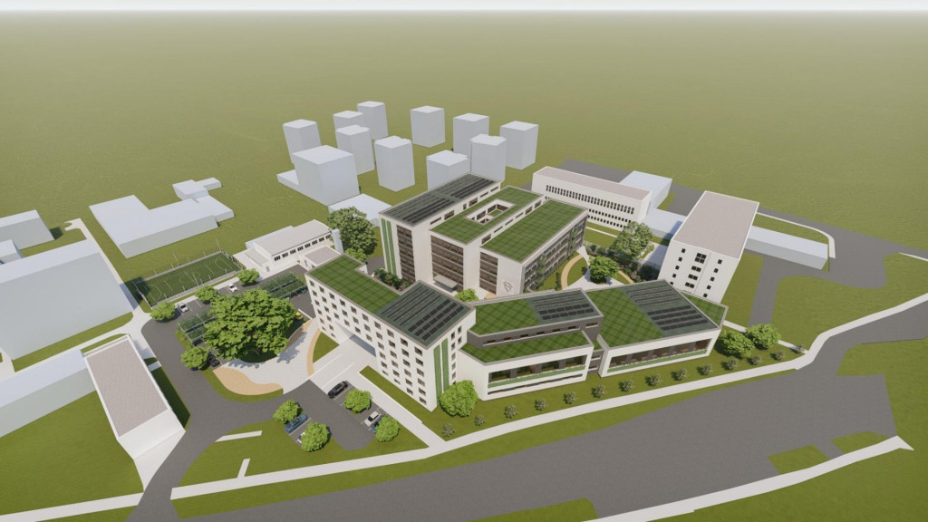 Takto by mal vyzerať nový areál za 30 miliónov eur. FOTO: Architektonická kancelária Jegon