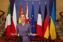 Vysoká predstaviteľka EÚ pre zahraničné veci a bezpečnostnú politiku Kaja Kallasová. FOTO: TASR/AP