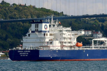 Ropný tanker Green Admire plaviaci sa pod libérijskou vlajkou. FOTO: Reuters