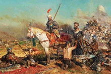 Na obraze Pavla Viktoroviča Ryženka je okamih, keď si Mongoli otvorili dvere do Európy. V bitke na rieke Kalke na konci mája 1223 drvivo porazili ruské sily a zajali jedného z ich vodcov Mstislava III. Starého, ktorého potom umučili.