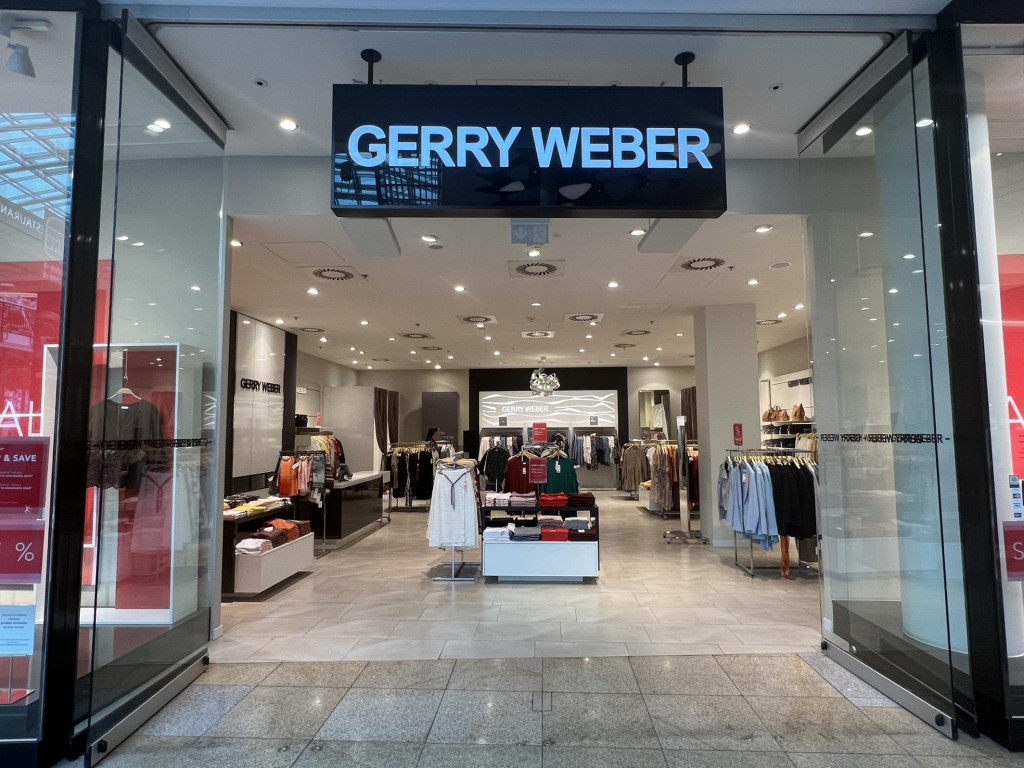 Predajňa Gerry Weber v nákupnom centre Palladium v Prahe.