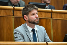 Na snímke líder strany PS Michal Šimečka. FOTO: TASR/Pavol Zachar