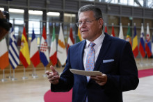 Eurokomisár pre obchod a hospodársku bezpečnosť Maroš Šefčovič. FOTO: TASR/AP