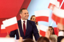 Kandidát na poľského prezidenta podporovaný konzervatívnou stranou PiS Karol Nawrocki. FOTO: Reuters