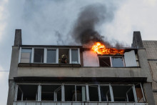 Ukrajinské vzdušné sily varovali, že na hlavné mesto mieria balistické rakety. FOTO: REUTERS