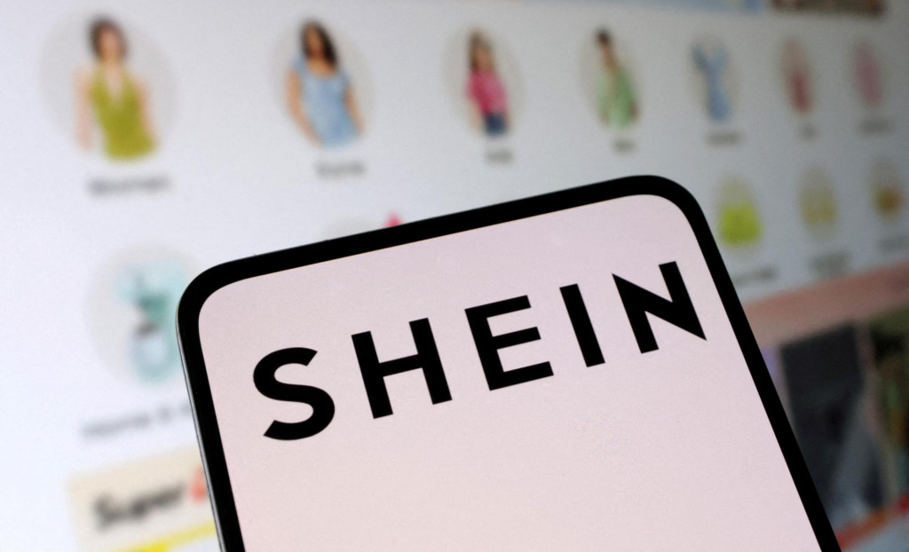 Logo internetového predajcu Shein, FOTO: REUTERS