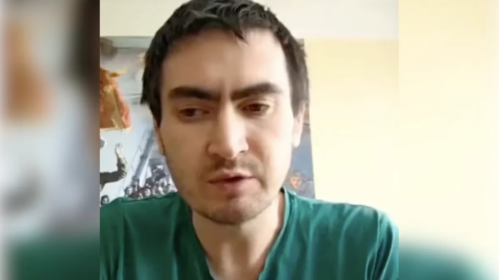 Ruský vojak Pavel Stovčan počas pokusu o samovraždu. FOTO: Pavel Stovčan/Telegram