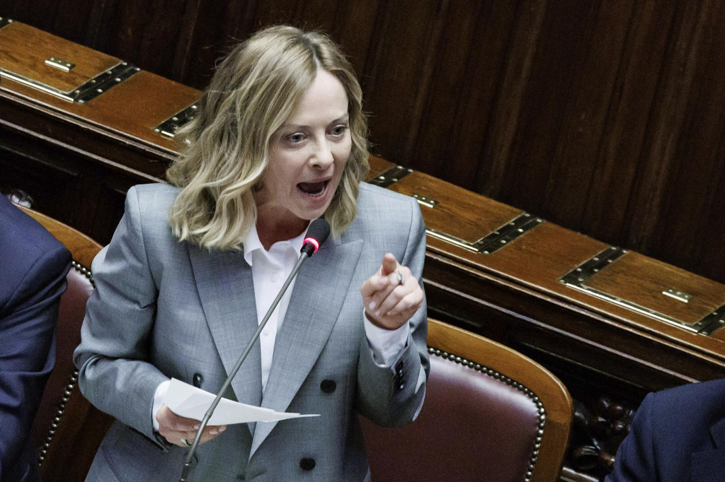 Talianska premiérka Giorgia Meloniová. FOTO: TASR/AP
