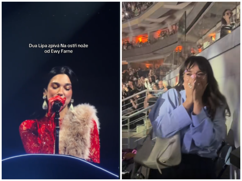 Dua Lipa zaspievala v Prahe hit Ewy Farnej.