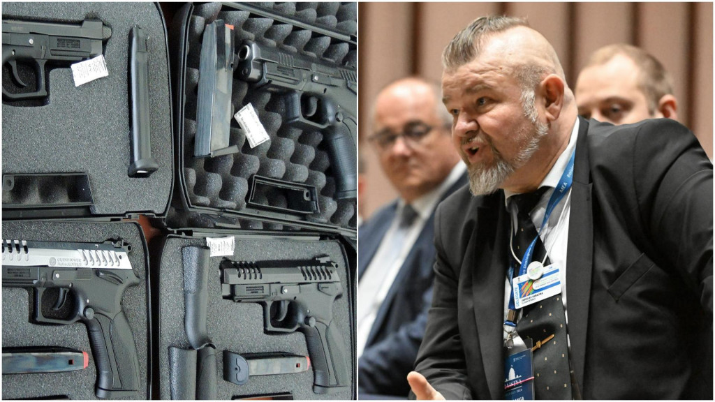 Na snímke v popredí šéf Grand Power Jaroslav Kuracina. FOTO: TASR/D. Hein, MZV SR