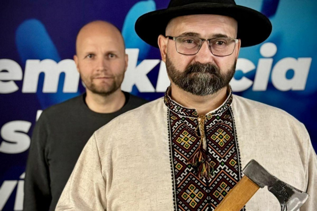 Demokrati Peter Laťák a Jaroslav Naď. FOTO: Facebook/Jaro Naď