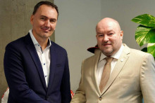 Minister športu Rudolf Huliak s Miroslavom Šatanom FOTO: Facebook Rudolfa Huliaka