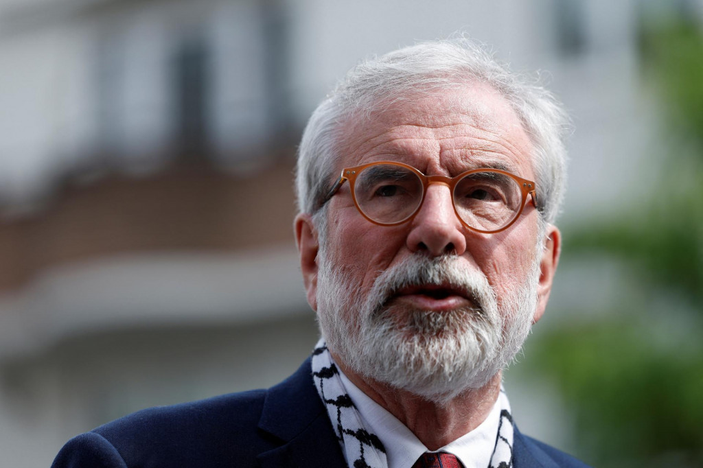 Bývalý líder írskej republikánskej strany Sinn Féin Gerry Adams. FOTO: Reuters