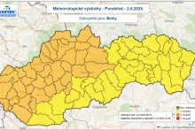 Predpoveď na 2. jún 2025. FOTO: TASR