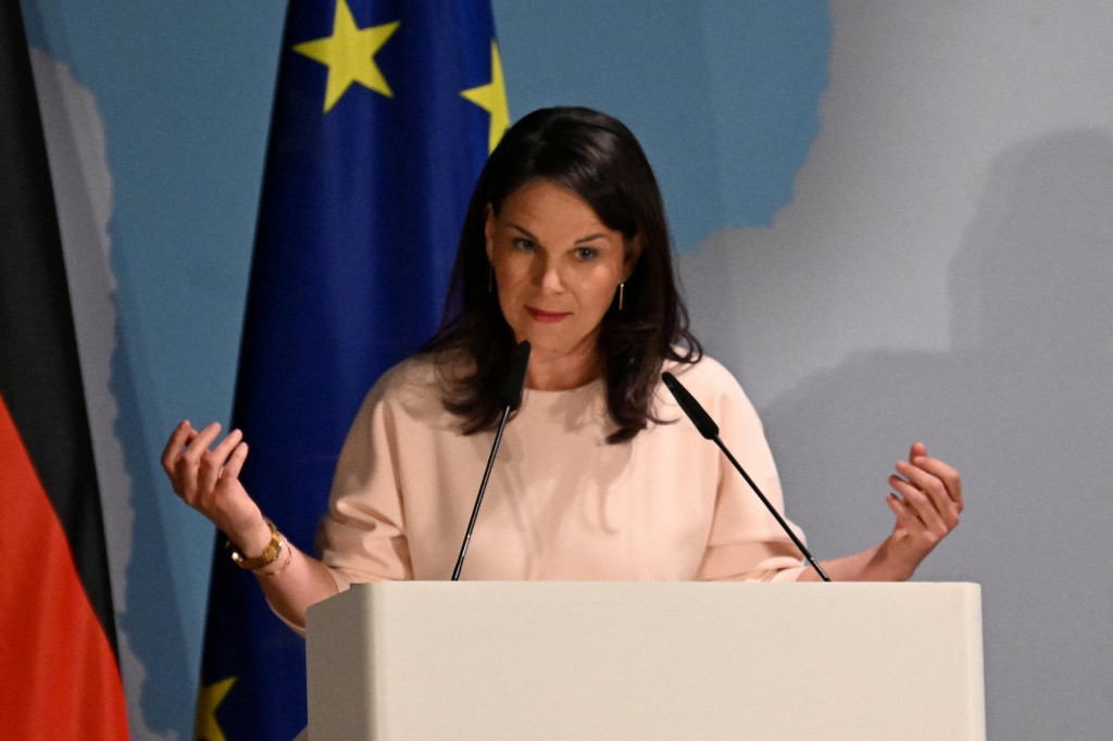 Na snímke bývalá nemecká ministerka zahraničných vecí Annalenu Baerbocková. FOTO: Reuters