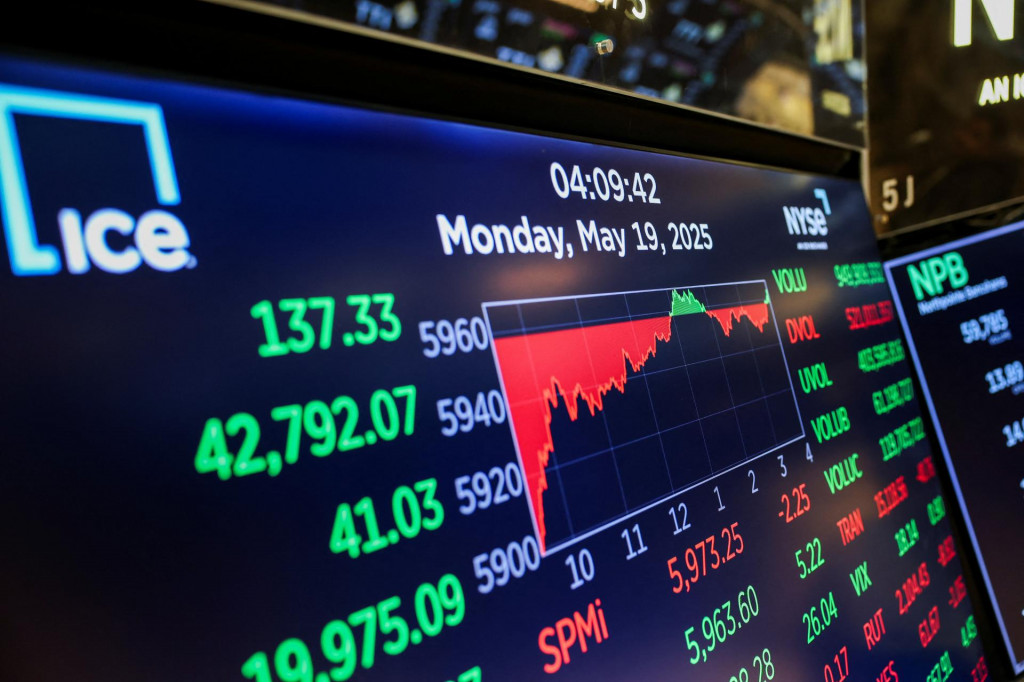 Index S&P 500 predviedol najlepší májový výkon od roku 1990 s rastom cez šesť percent a od začiatku roka sa už nachádza v kladnom teritóriu, plus 0,8 percenta. FOTO: REUTERS