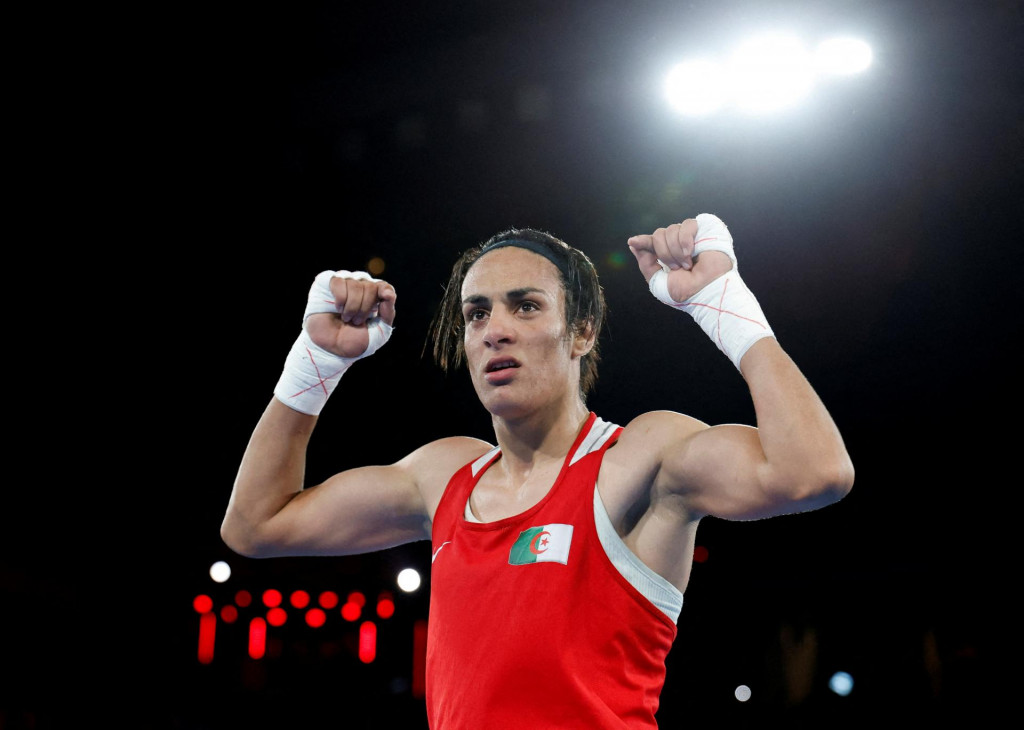 Olympijskej víťazka a boxerka Imán Chalífová. FOTO: REUTERS