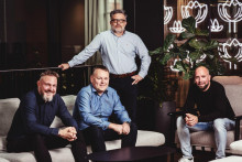 Zľava: Brano Polák, Peter Seyfert, Richard Kopunik, Peter Beljak