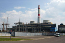 Areál prekladiska sa nachádza v susedstve bývalej uhoľnej elektrárne vo Vojanoch. FOTO: TASR/R. Hanc