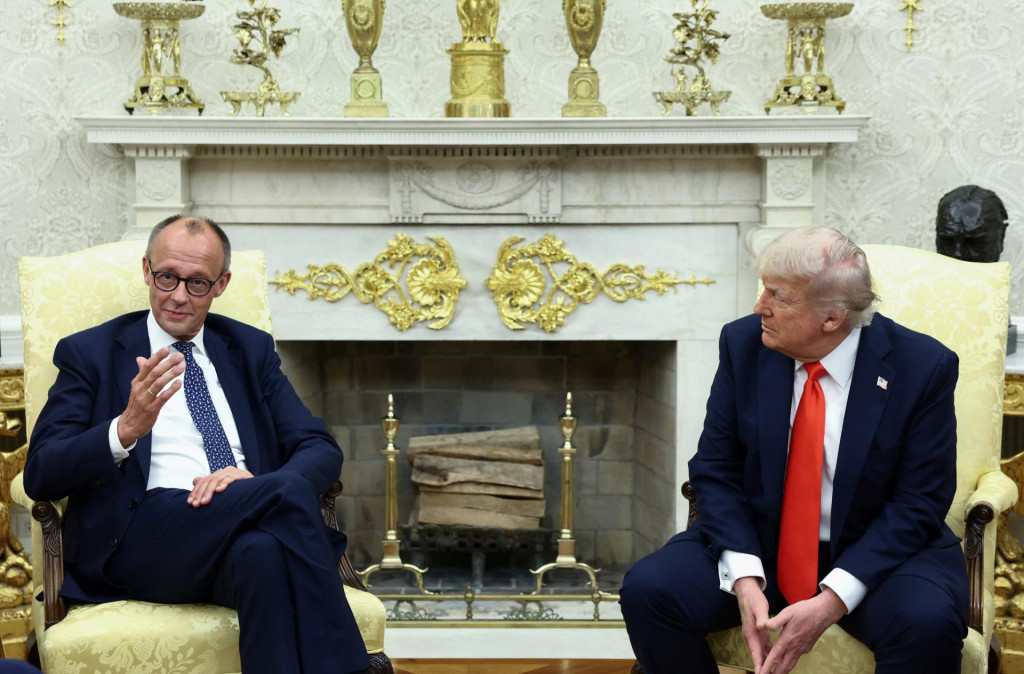 Americký prezident Donald Trump a nemecký kancelár Friedrich Merz. FOTO: Reuters