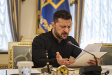 Ukrajinský prezident Volodymyr Zelenskyj. FOTO: TASR/AP