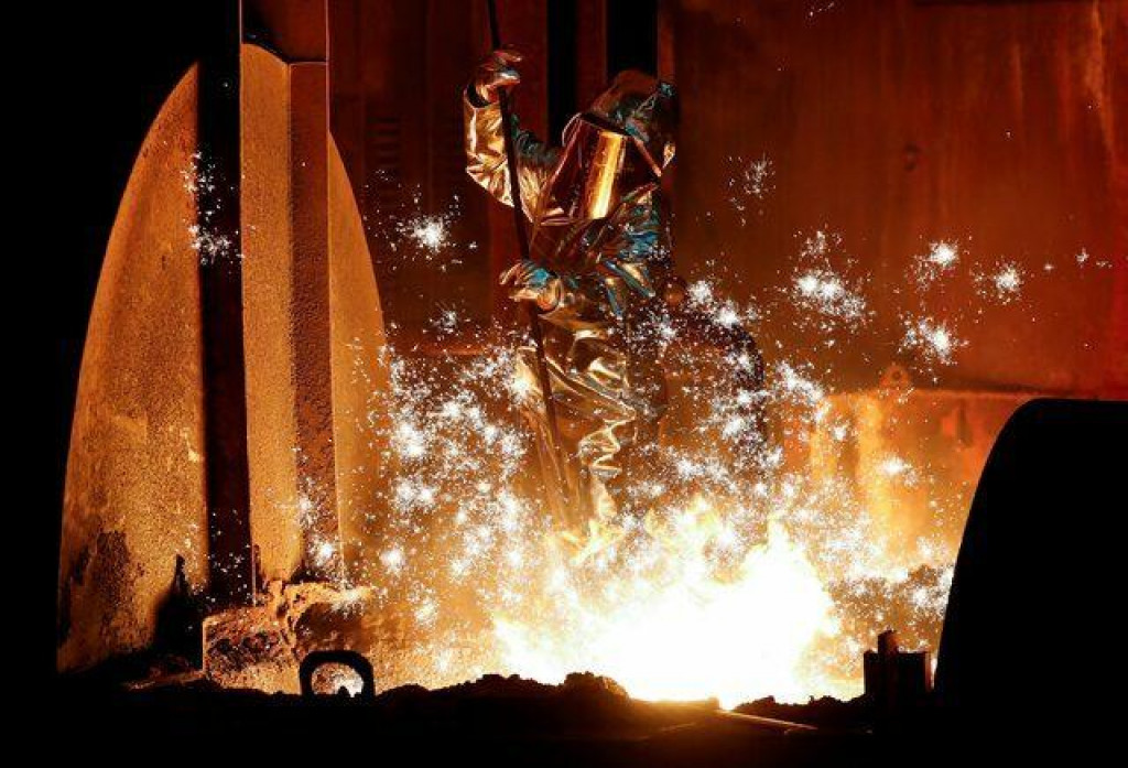 Na snímke oceliar nemeckého priemyselného konglomerátu ThyssenKrupp AG. FOTO: Reuters