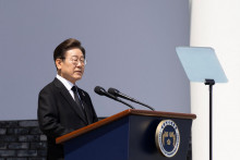 Juhokórejský prezident I Če-mjong. FOTO: Reuters