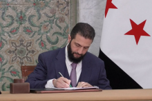 Dočasný sýrsky prezident Ahmad Šara. FOTO: REUTERS