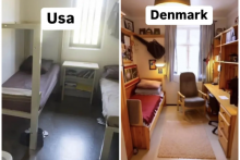 Väzenská cela v USA a v Dánsku.
