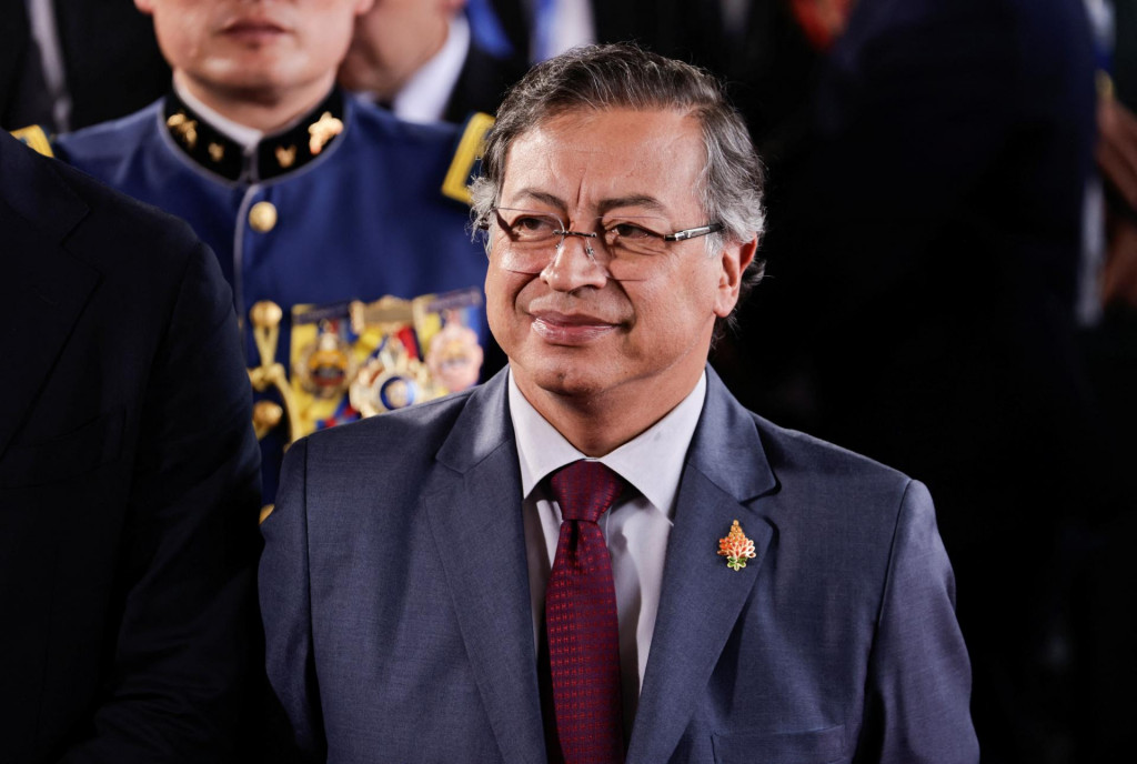 Na snímke kolumbijský prezident Gustavo Petro. FOTO: Reuters