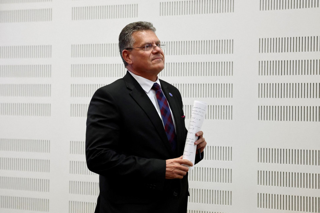 Eurokomisár pre obchod a ekonomickú bezpečnosť Maroš Šefčovič. FOTO: REUTERS