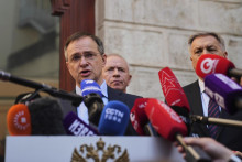 Poradca ruského prezidenta a hlavný ruský vyjednávač Vladimir Medinskij. FOTO: TASR/AP