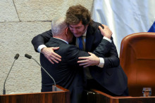 Argentínsky prezident Javier Milei a izraelský premiér Benjamin Netanjahu. FOTO: Reuters