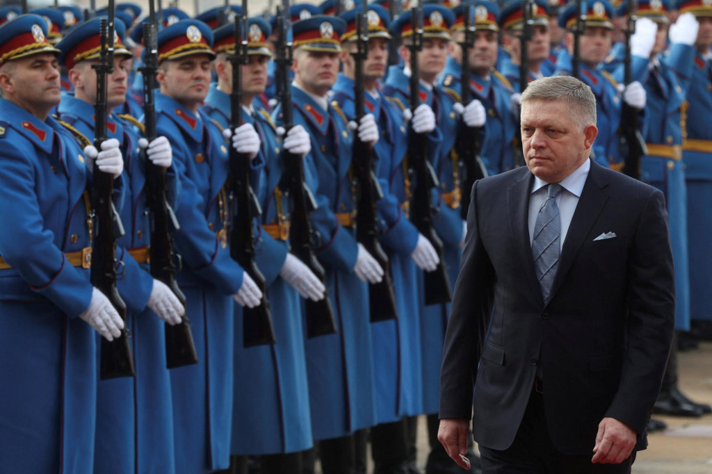 Premiér Robert Fico. FOTO: Reuters