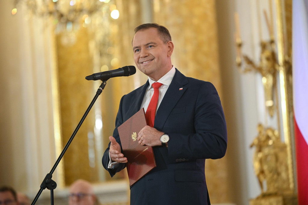 Víťaz druhého kola poľských prezidentských volieb Karol Nawrocki. FOTO: TASR/PAP