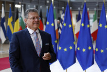 Eurokomisár pre obchod a hospodársku bezpečnosť Maroš Šefčovič. FOTO: TASR/AP