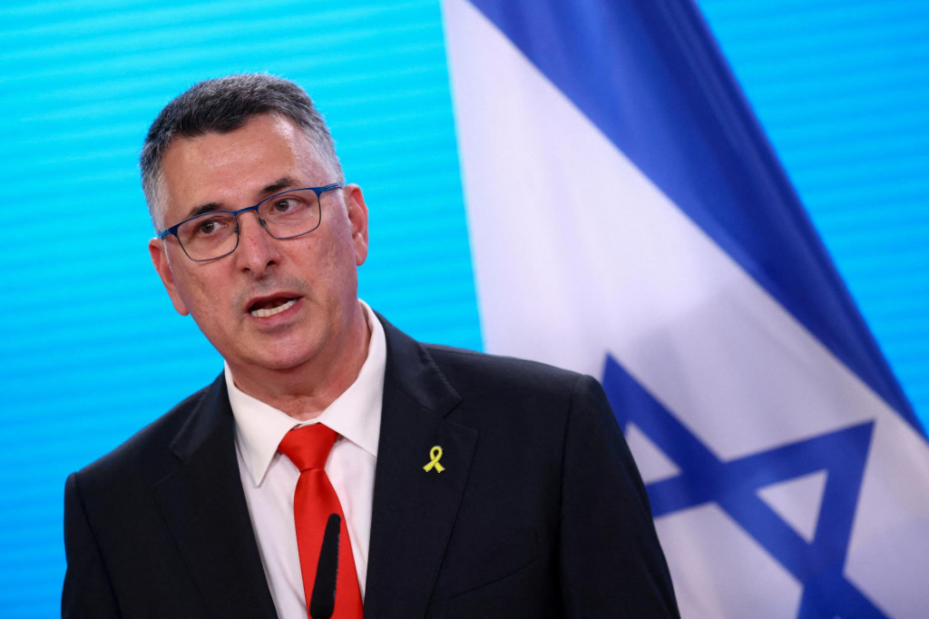 Izraelský minister zahraničných vecí Gideon Saar. FOTO: REUTERS