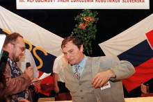 J&aacute;n Ľupt&aacute;k &scaron;&eacute;foval Združeniu robotn&iacute;kov Slovenska. FOTO/arch&iacute;v TASR/Jozef Ďurn&iacute;k