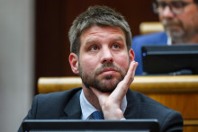Poslanec Národnej rady a predseda Progresívneho Slovenska Michal Šimečka. FOTO: TASR/Jaroslav Novák